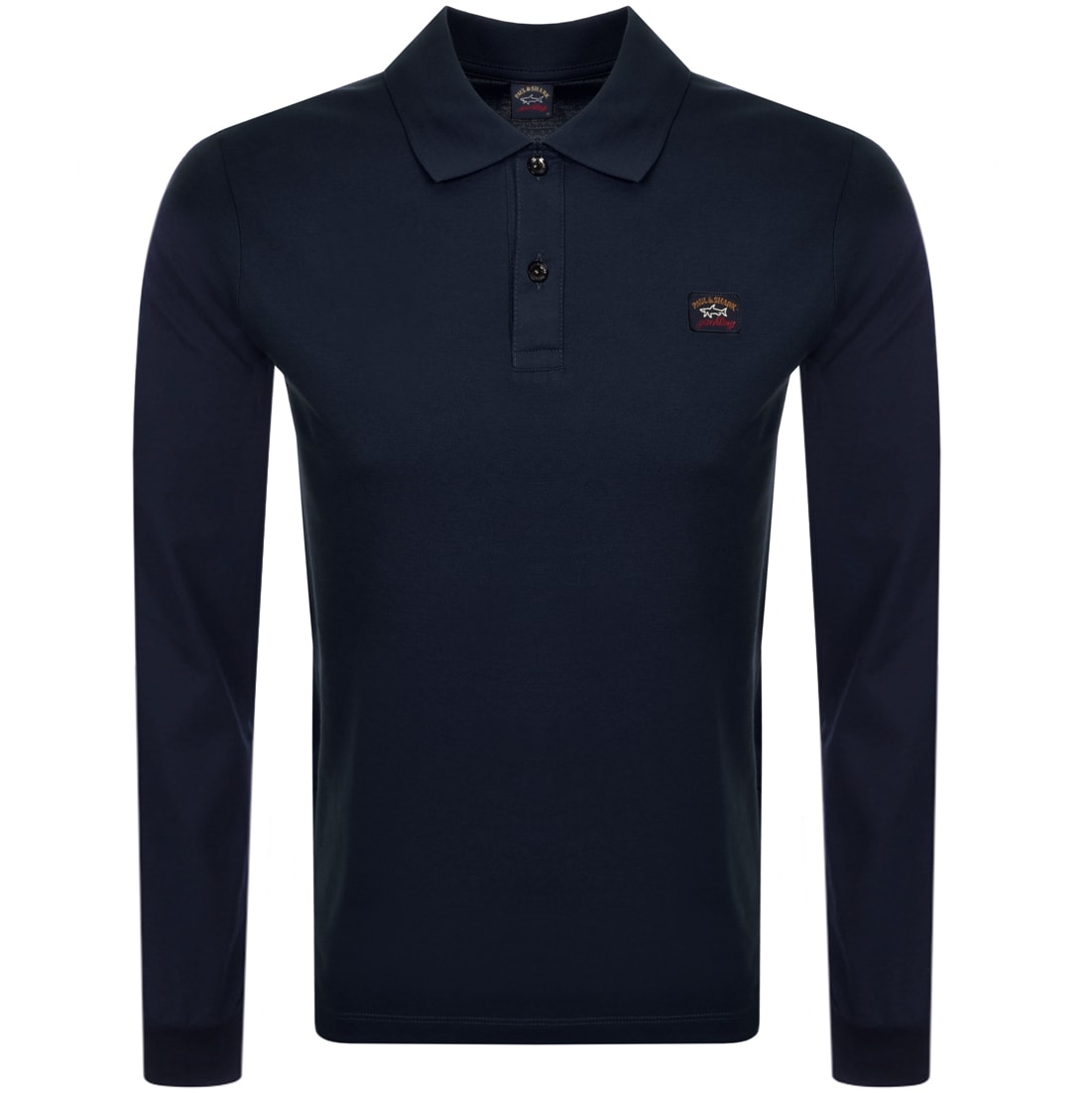 Alternative Image for ProductPaul And Shark Long Sleeved Polo T Shirt Navy1